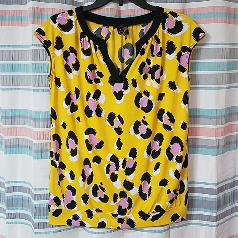 Capsleeve print top